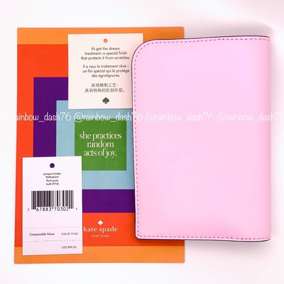 Katespade Flock Party Passport Holder - Picture 4 of 6